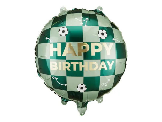 BALON HAPPY BIRTHDAY FUZBAL 35cm