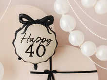 Naložite sliko v pregledovalnik galerije, BALON HAPPY BIRTHDAY 40 BOW 47cm
