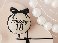 Naložite sliko v pregledovalnik galerije, BALON HAPPY BIRTHDAY 18 BOW 47cm
