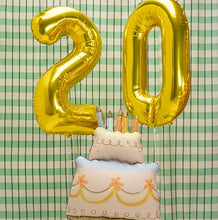 Naložite sliko v pregledovalnik galerije, BALON HAPPY BIRTHDAY TORTA 62x104cm
