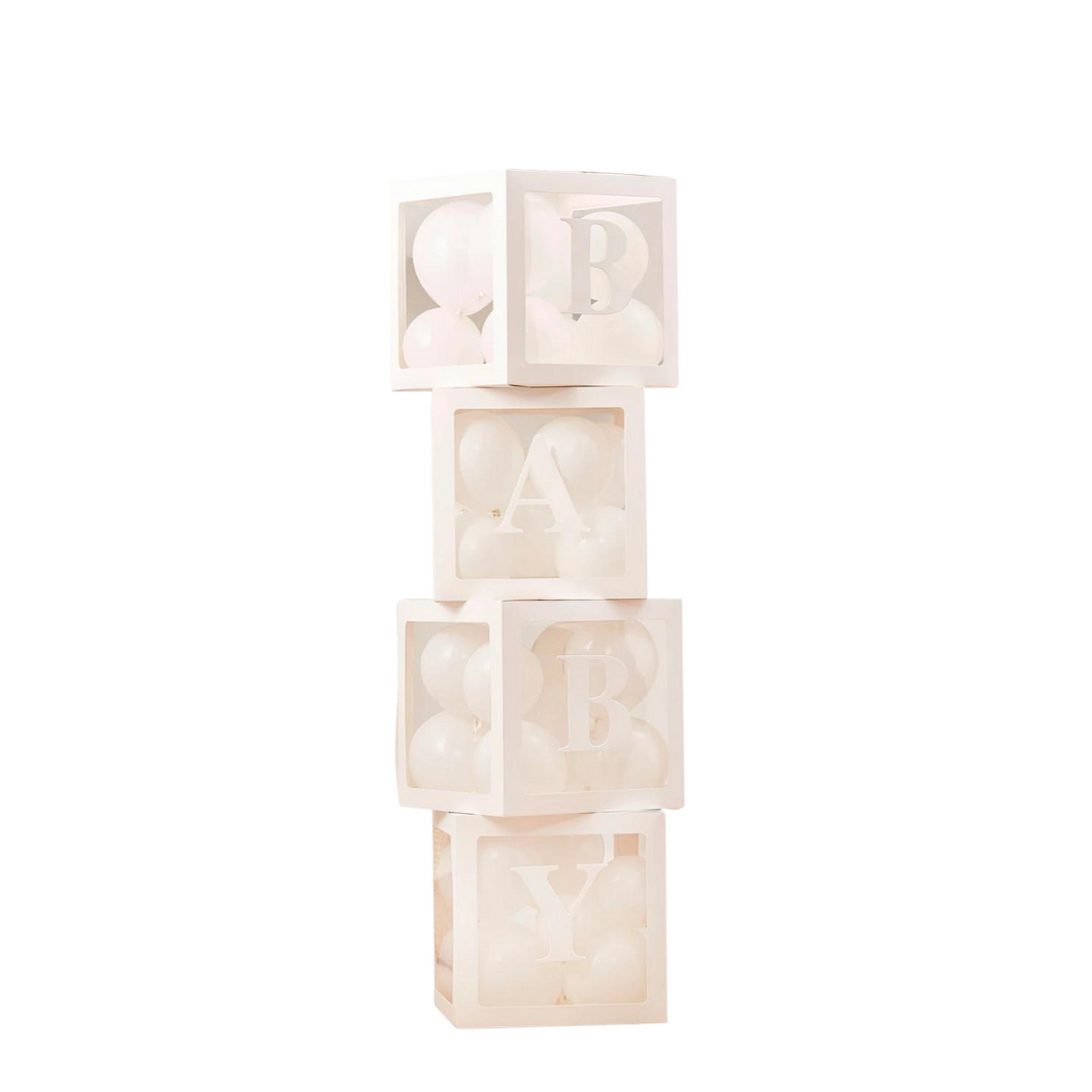 DEKORATIVNE ŠKATLE BABY BOX BELE