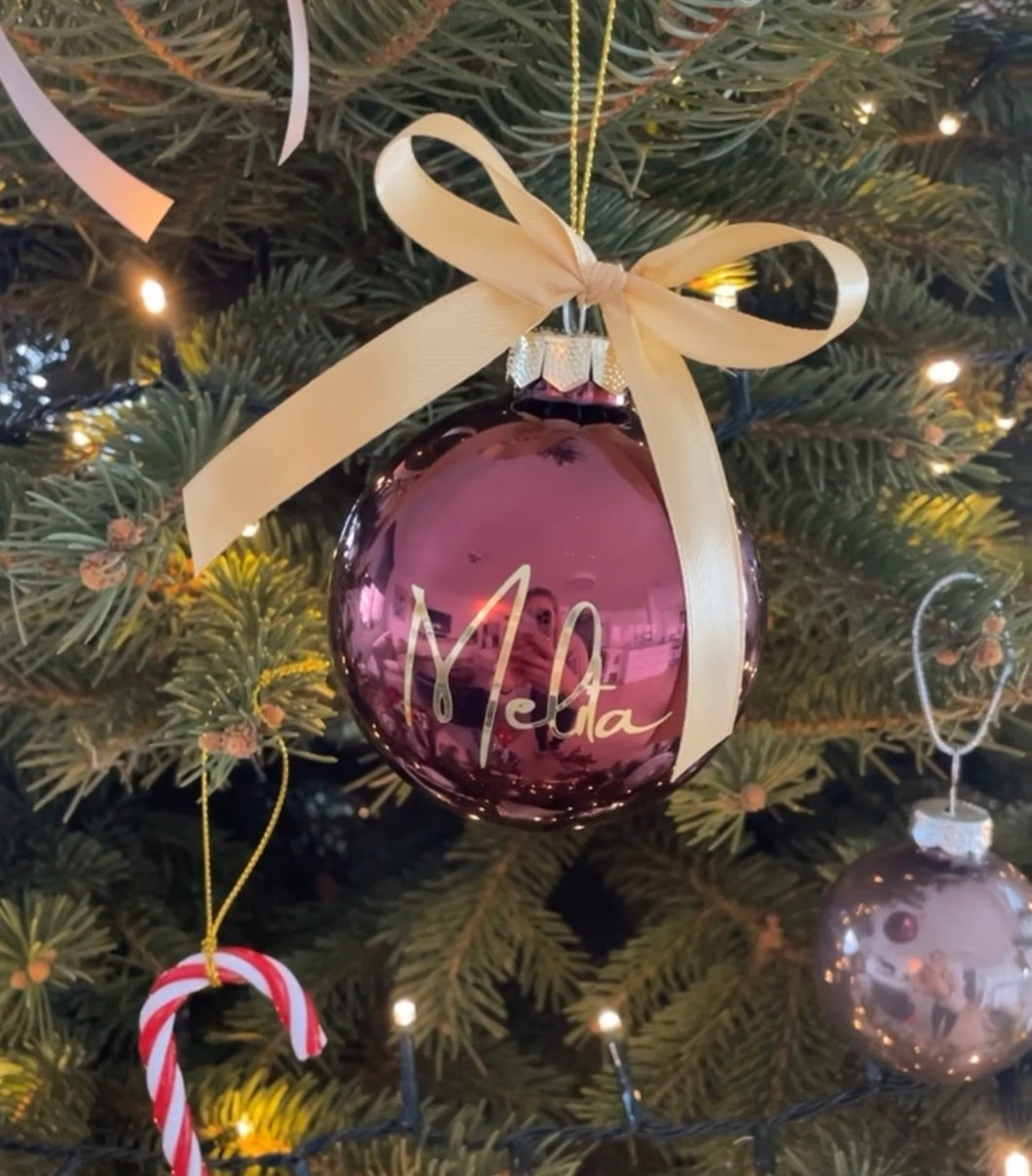 Personalizirana božična bunkica - rdeča