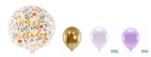 Naložite sliko v pregledovalnik galerije, ŠOPEK HAPPY BIRTHDAY ROŽE PURPLE
